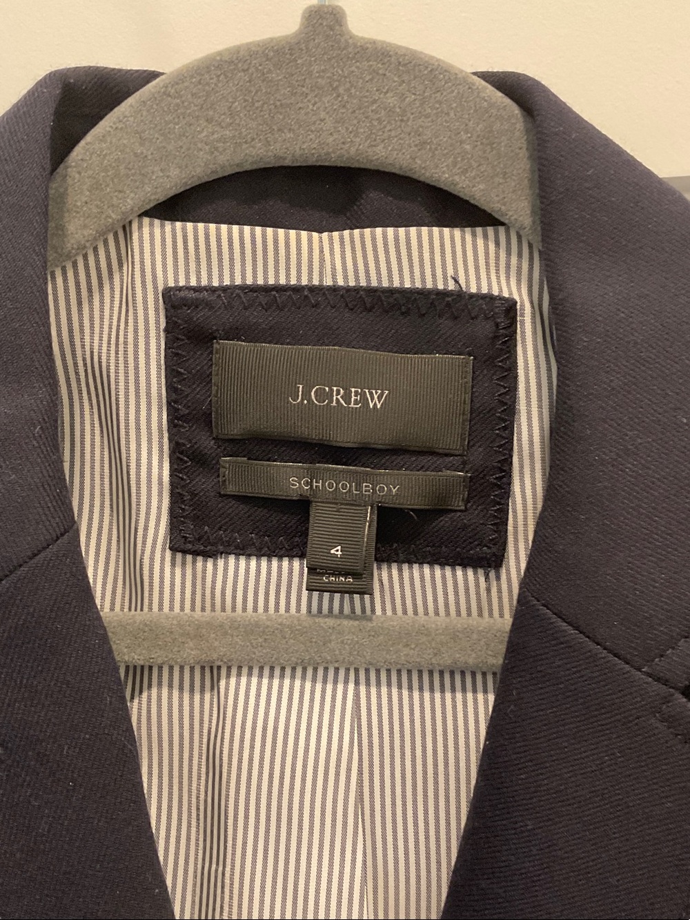 J. Crew Black Tailored Blazer with Gold Buttons - Picture 2 of 6